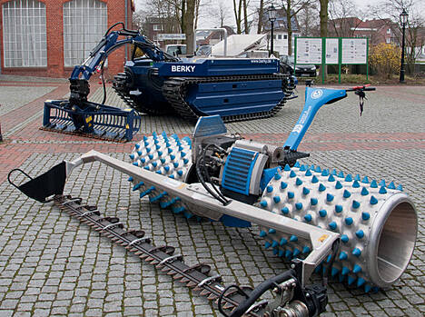 Erntemaschinen. Ausgestellt auf dem EcoInnovation Kongress 2019 in Papenburg